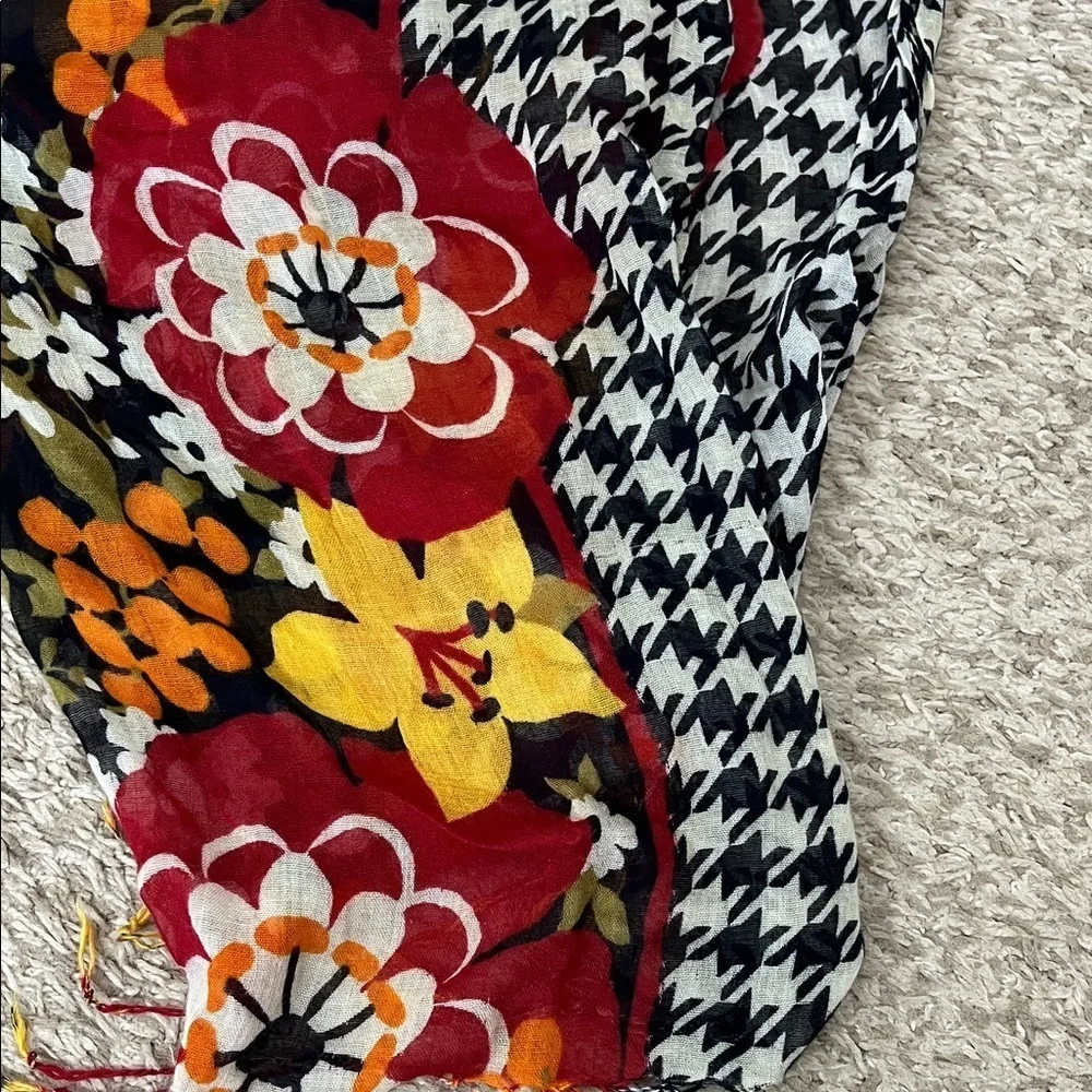 Vera Bradley Bittersweet Print Lightweight Fringe Scarf